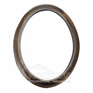 Κορνίζα για Μνήμα Μπρούτζινη Παλαιωμένο Χρυσό Οβάλ Επιτοίχια Οικονομική