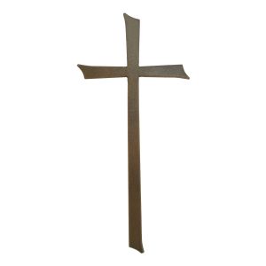 Σταυρός για Μνήμα Αλουμινίου Λαδί Λείος Γίγας