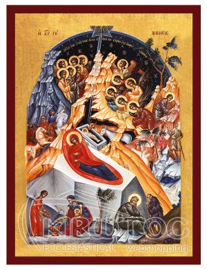 Εικόνα Η Γέννηση του Χριστού Βυζαντινή