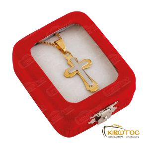 Σταυρός Ατσάλι Ασημόχρυσος