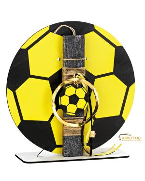 Λαμπάδα με Δώρο Ξύλινο Επιτραπέζιο Μπάλα Κιτρινόμαυρη