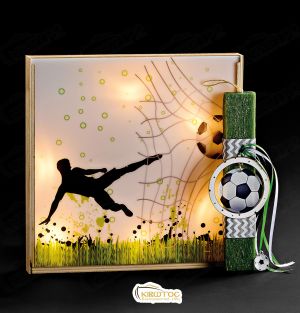 Λαμπάδα με Δώρο Φωτιζόμενο Κάδρο Γκολ της Χρονιάς