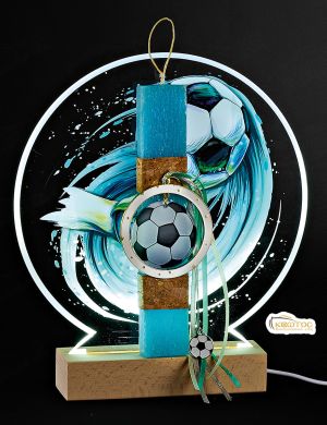 Λαμπάδα με Δώρο LED Φωτιζόμενο Μπάλα Ποδοσφαίρου