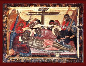 Εικόνα Ο Επιτάφιος Θρήνος Βυζαντινή