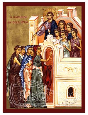 Εικόνα Η Παραβολή Δέκα Παρθένων Βυζαντινή