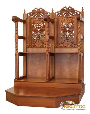 Στασίδι Ψαλτών Δύο Θέσεις με Βάθρο 699