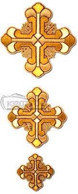 Ιερατικοί Σταυροί Σετ με Κλωστή από Πυκνό Χρυσό Νήμα