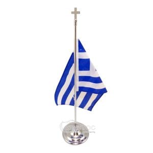 Βάση Γραφείου με Ελληνική Σημαία