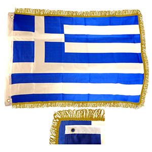 Σημαία Ελληνική απλή με κρόσσι 50cm x 80cm