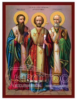 Εικόνα Άγιοι Τρείς Ιεράρχες  Βυζαντινή