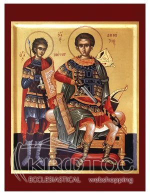 Εικόνα Άγιος Νέστωρ και Δημήτριος Βυζαντινή