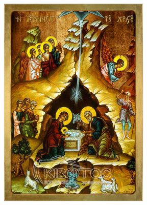 Εικόνα Η Γέννηση του Χριστού Λιθογραφία