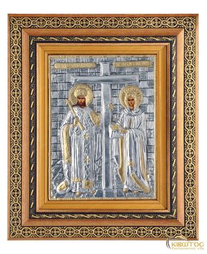 Εικόνα Άγιος Κωνσταντίνος και Αγία Ελένη με Κορνίζα