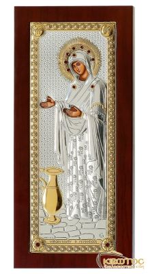Εικόνα Παναγία Γερόντισσα Ασημένια Δίχρωμη