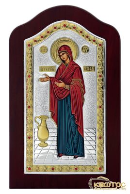 Εικόνα Παναγία Γερόντισσα Πολύχρωμη σε Κορνίζα
