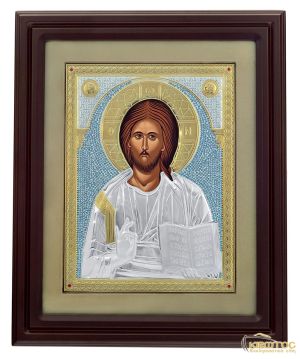 Ιησούς Χριστός Κορνίζα Τζάμι 56x47cm