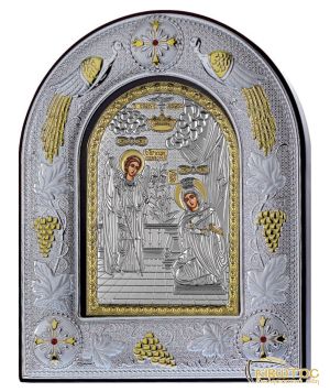 Εικόνα Ευαγγελισμός της Θεοτόκου Ασημένια Δίχρωμη