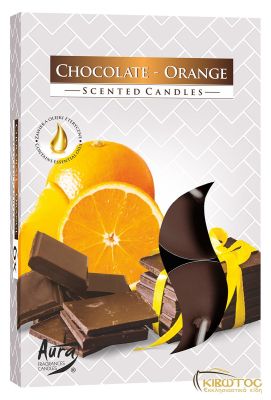 Κεράκια Ρεσώ Σοκολάτα & Πορτοκάλι 6άδα