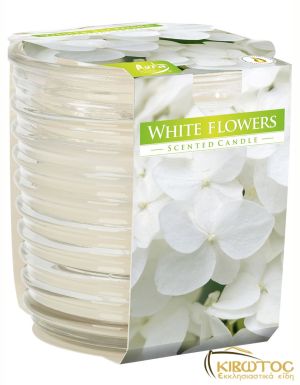 Αρωματικό Κερί Λευκά Άνθη σε Ποτήρι