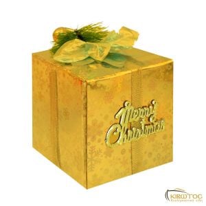 Κουτάκι Δώρου Χριστουγεννιάτικο Χρυσό