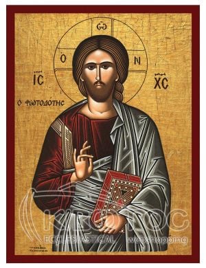 Εικόνα Ιησούς Χριστός ο Φωτοδότης Βυζαντινή