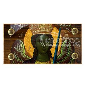 εικόνα βάπτισης Αρχάγγελος Μιχαήλ Μανταμάδων εκκλησιαστικά είδη Ξύλινο Εικονάκι Στενάρι Πρόκα 11,5x6