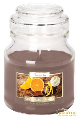 Κερί σε Βαζάκι Άρωμα Σοκολάτα & Πορτοκάλι