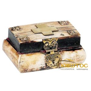 Κουτί Αποθήκευσης ξύλινο με μπρούτζινα στοιχεία